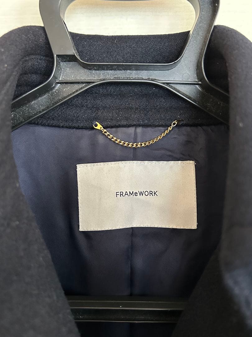 【FRAMeWORK】ラムリバーメルトンPコート♪36♪