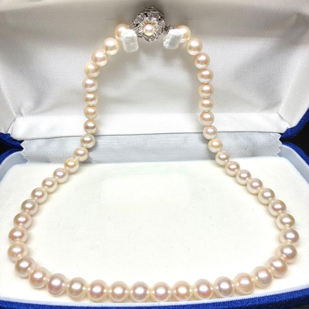 ジュエリーマキ　あこや真珠 ネックレス 8.0-8.5 パール　シルバー　本真珠