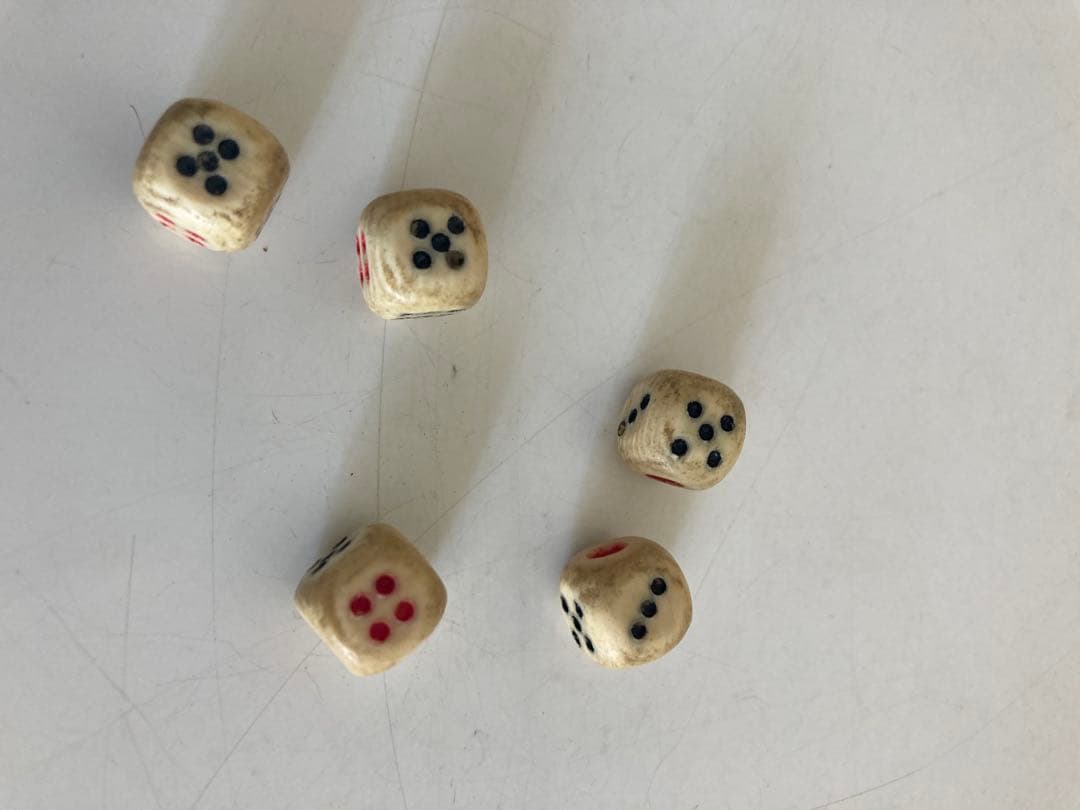 麻雀牌　レトロ 全部無垢の牌　年代物