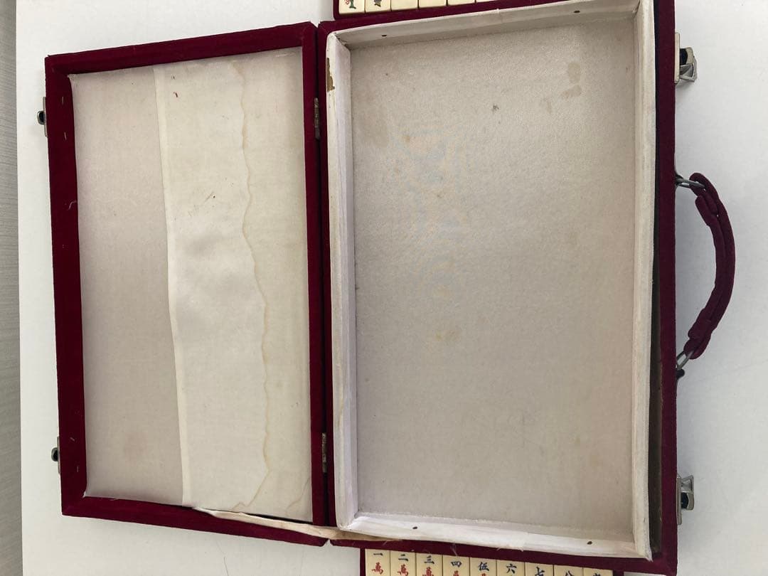 麻雀牌　レトロ 全部無垢の牌　年代物