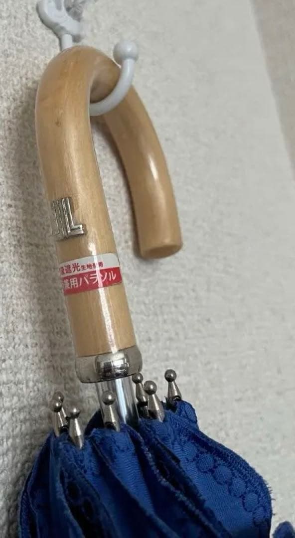 素敵に…LANVIN ロイヤルブルー⭐︎ フリル日傘⭐︎一級遮光