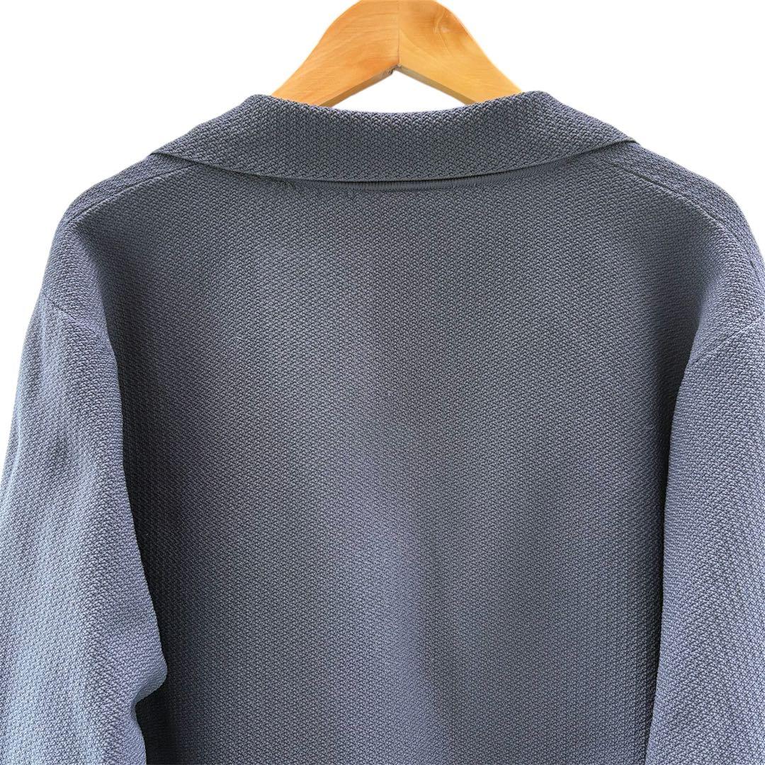 美品　G-Stage ネイビー リブ編みセットアップ　ストレッチ　L