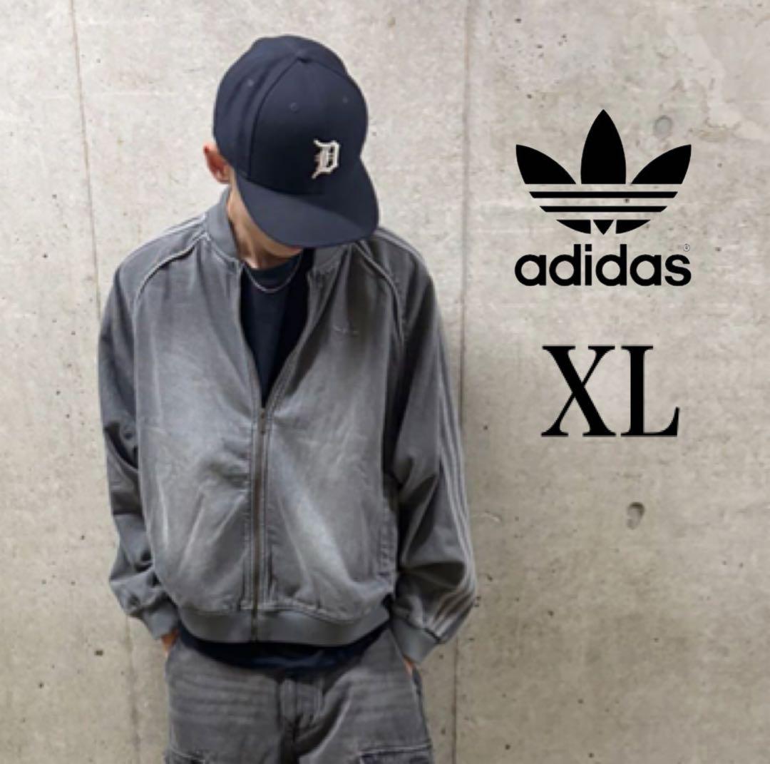 新品 XL】アディダス ルーズ デニム ブラック ウォッシュ ジャケット　SST