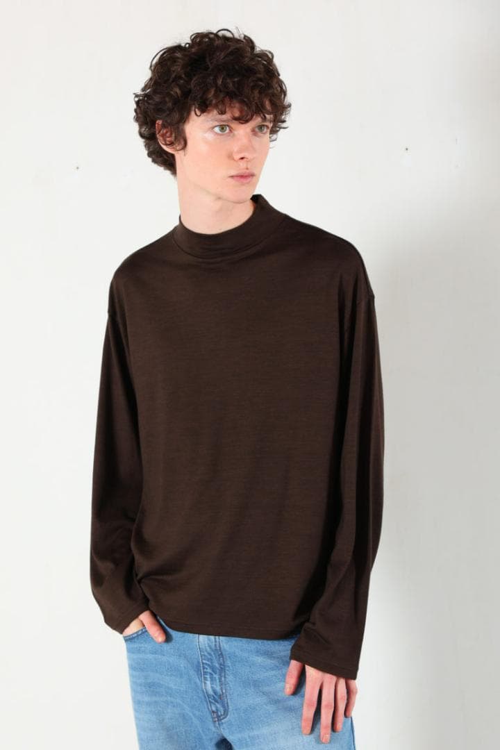 MBハイエンド尾州ウール・モックネック Lサイズ