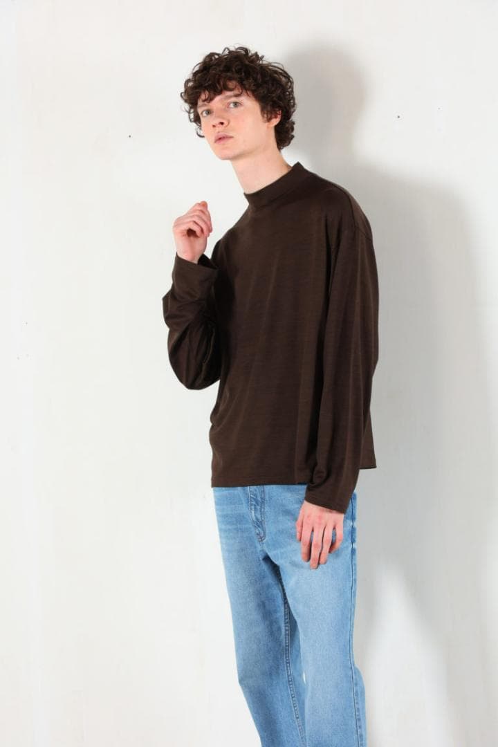 MBハイエンド尾州ウール・モックネック Lサイズ