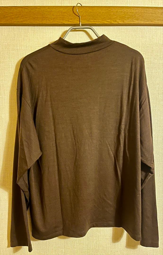 MBハイエンド尾州ウール・モックネック Lサイズ