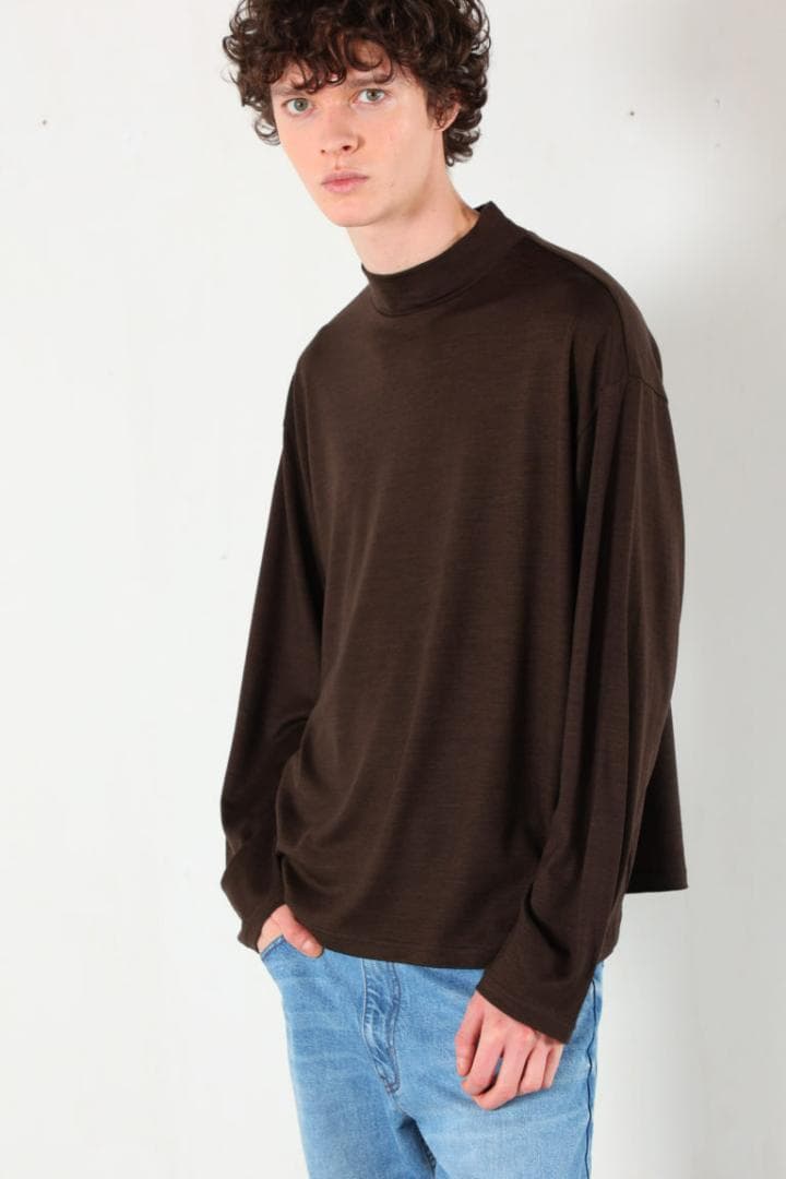 MBハイエンド尾州ウール・モックネック Lサイズ