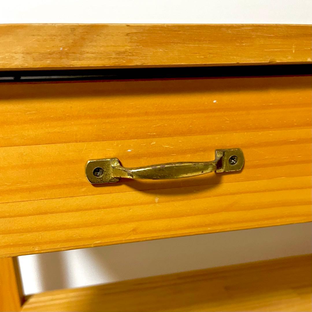 MOMO NATURAL モモナチュラル ウッドワゴンキッチンカウンター