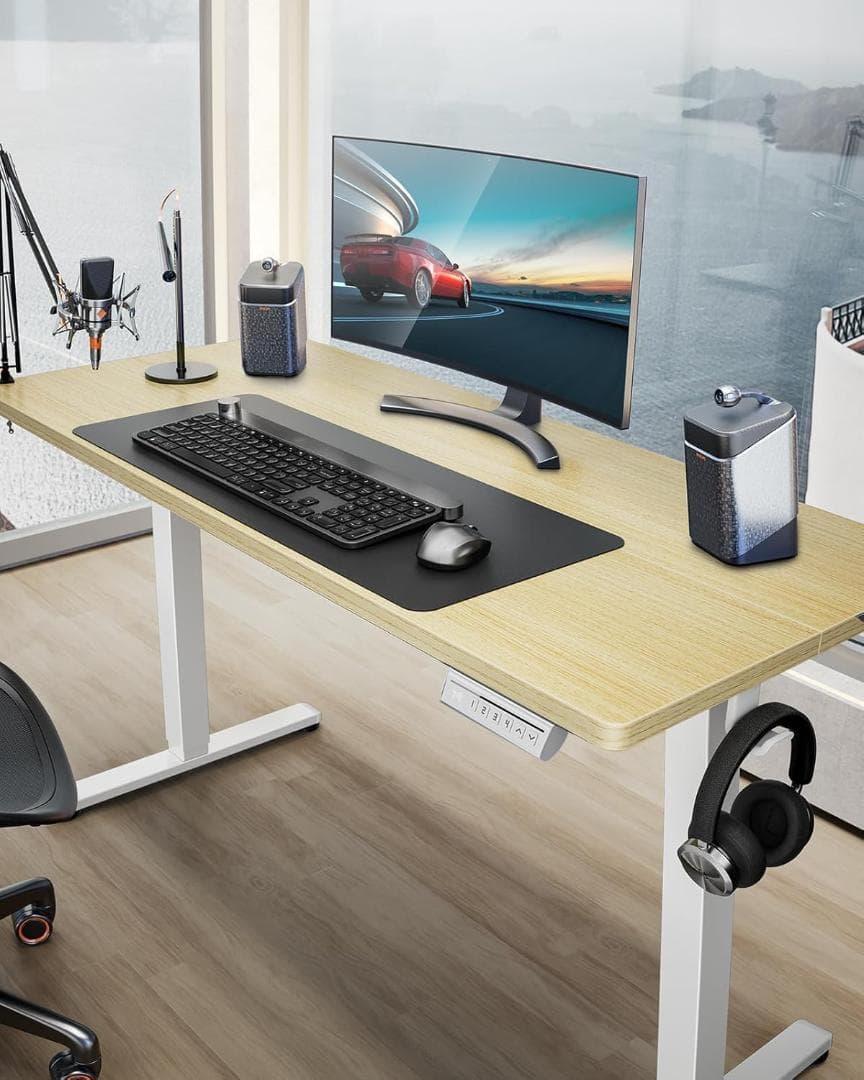 【開封済み・未使用】ErGear 電動式昇降デスク　幅120㎝　オフィスワーク