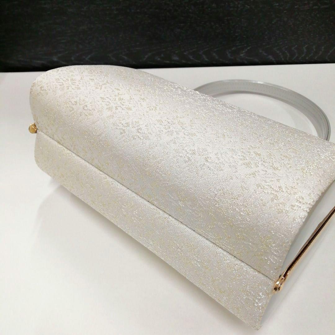 新品未使用 礼装用 佐賀錦シルバー系草履バッグセット　フリーサイズ OL-2