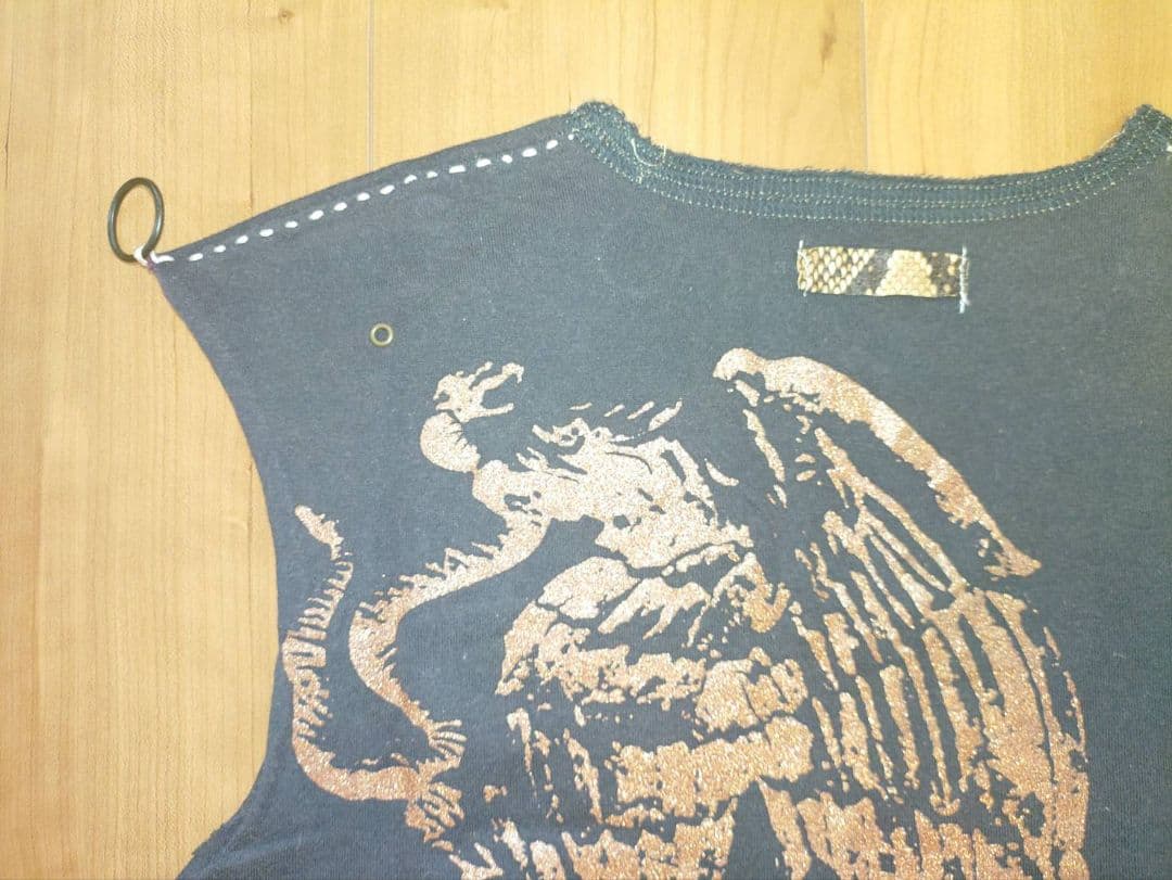 ダークグレー Vネック タンクトップ