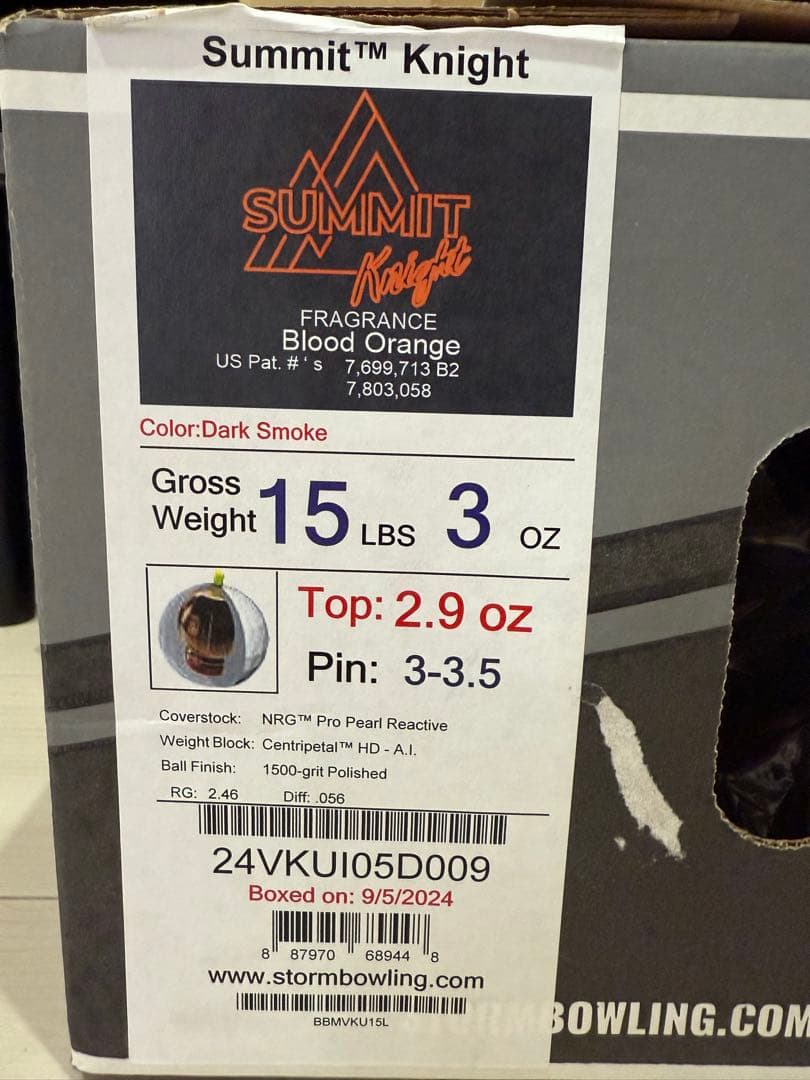L*N様 ボウリング ストーム サミット・ナイト 新品 15ポンド 韓国限定 ボ