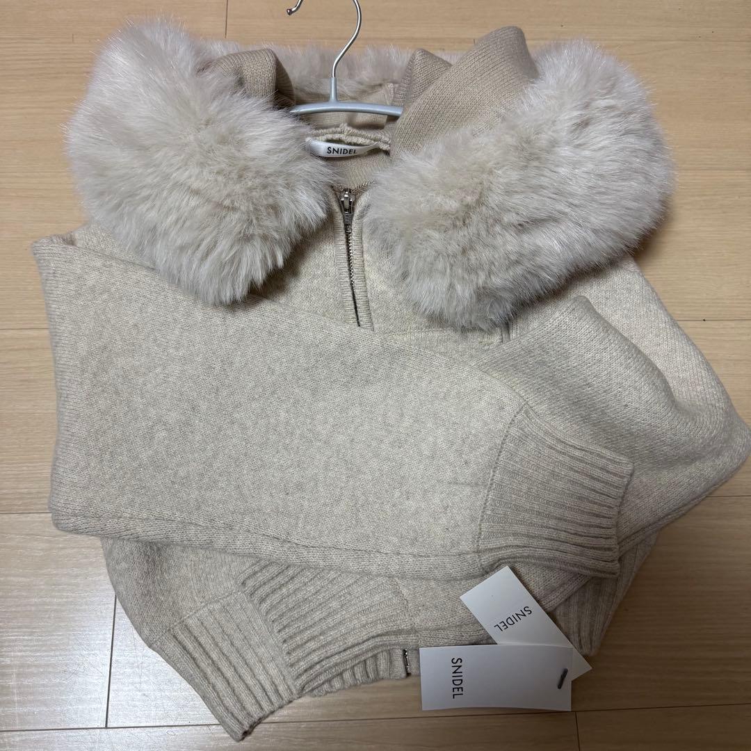 snidel スナイデル ファーフードパーカー