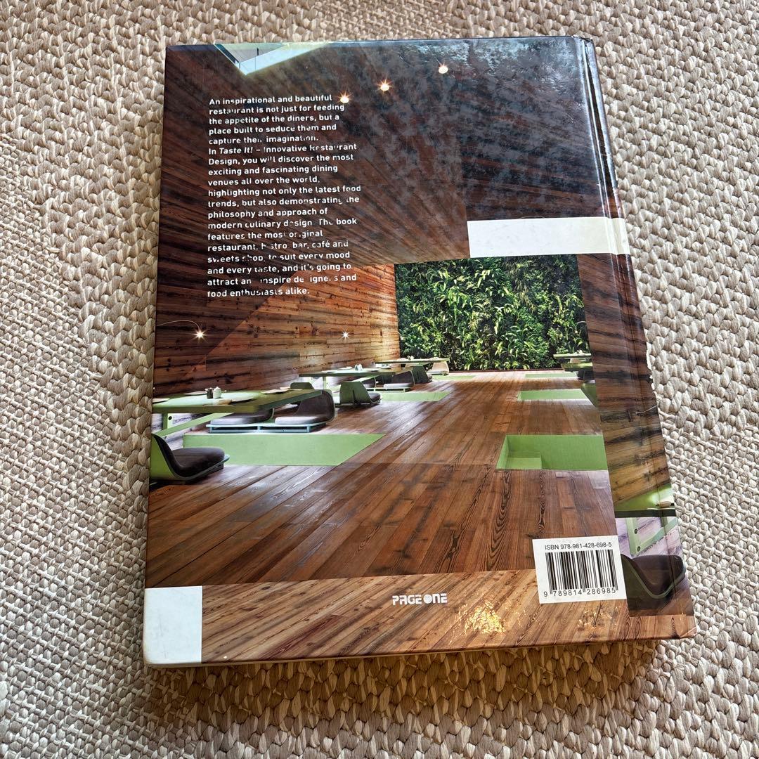 洋書　TASTE IT インテリア　デザイン集　レストラン　美品　即日発送