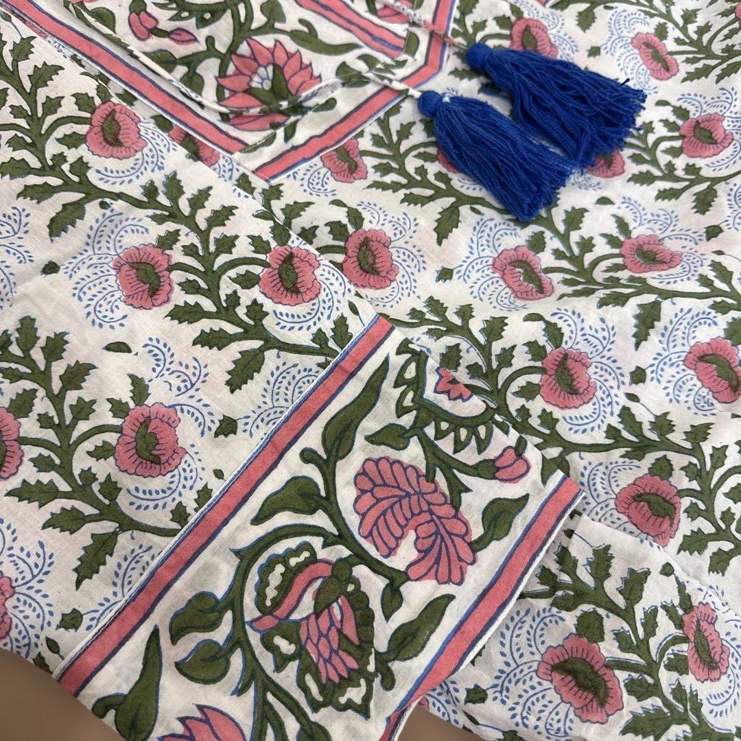 SZ 花柄タッセル付きワンピース Sサイズ　ロンハーマン