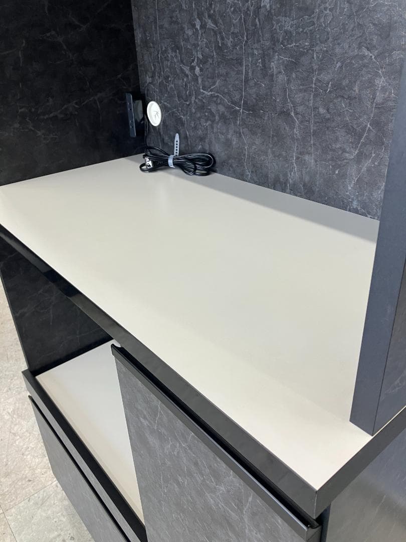 食器棚 ブラック