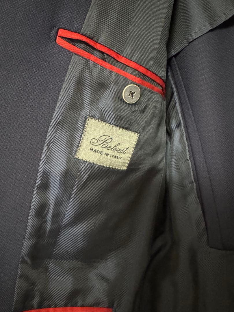 Belvest ジャケット　背抜き 本切羽