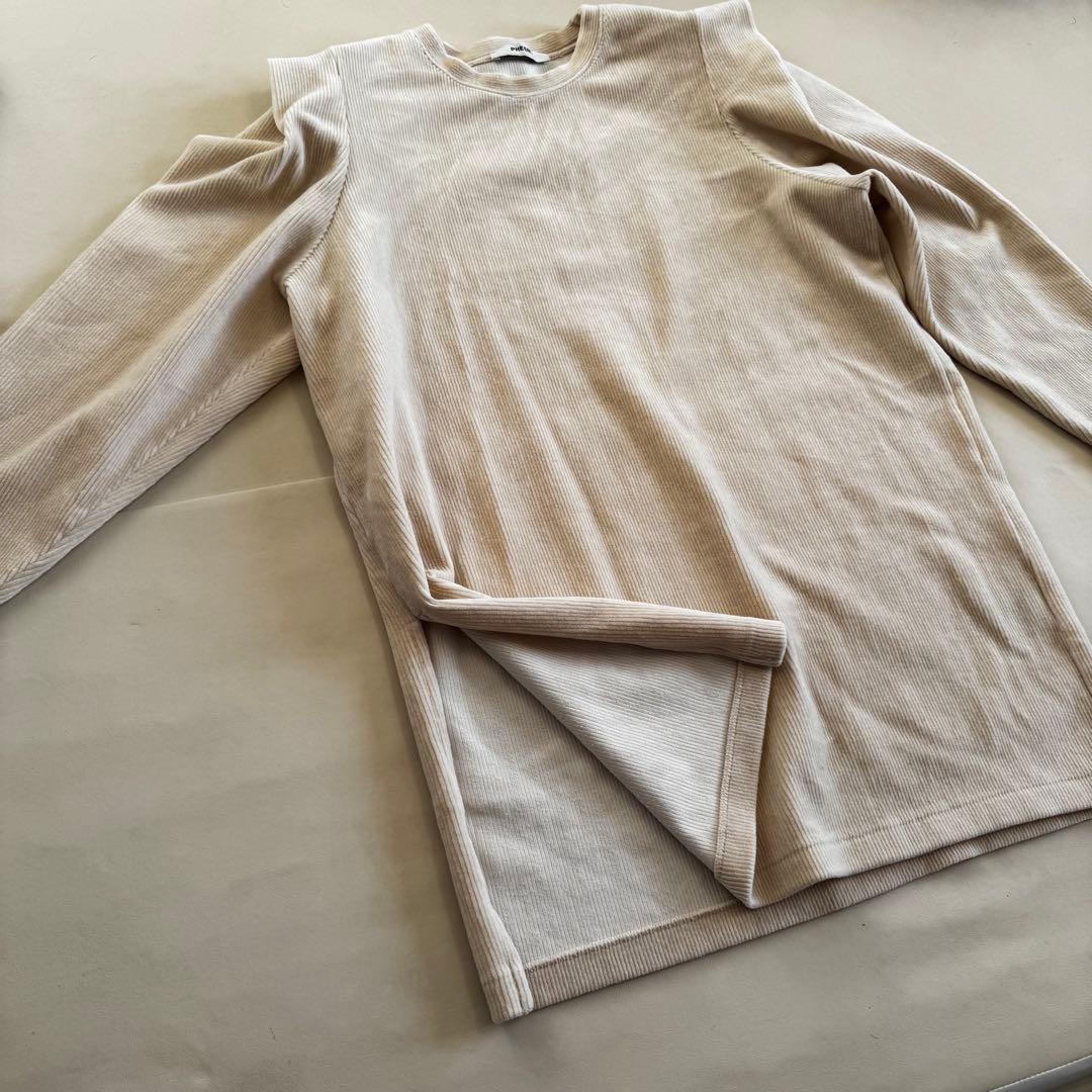 【美品✨】PHEENY コーデュロイ トップス アイボリー サイドスリット
