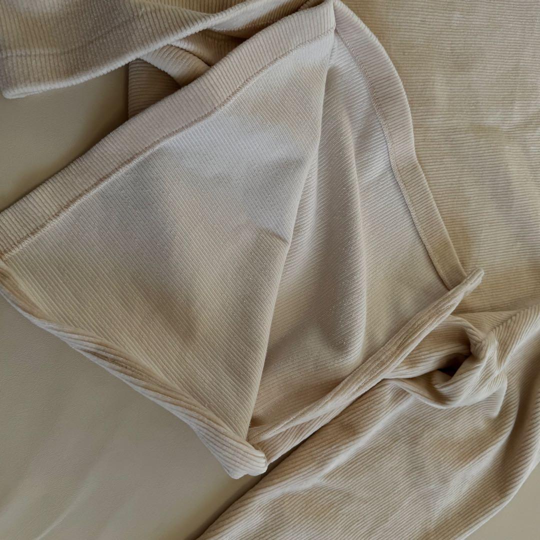 【美品✨】PHEENY コーデュロイ トップス アイボリー サイドスリット