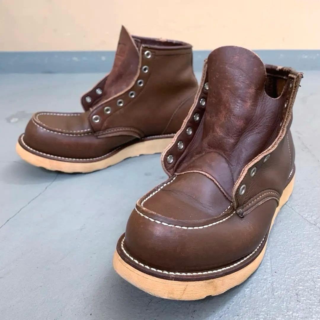 旧羽タグ カカトOK RED WING レッドウィング 8855 茶 7.5E