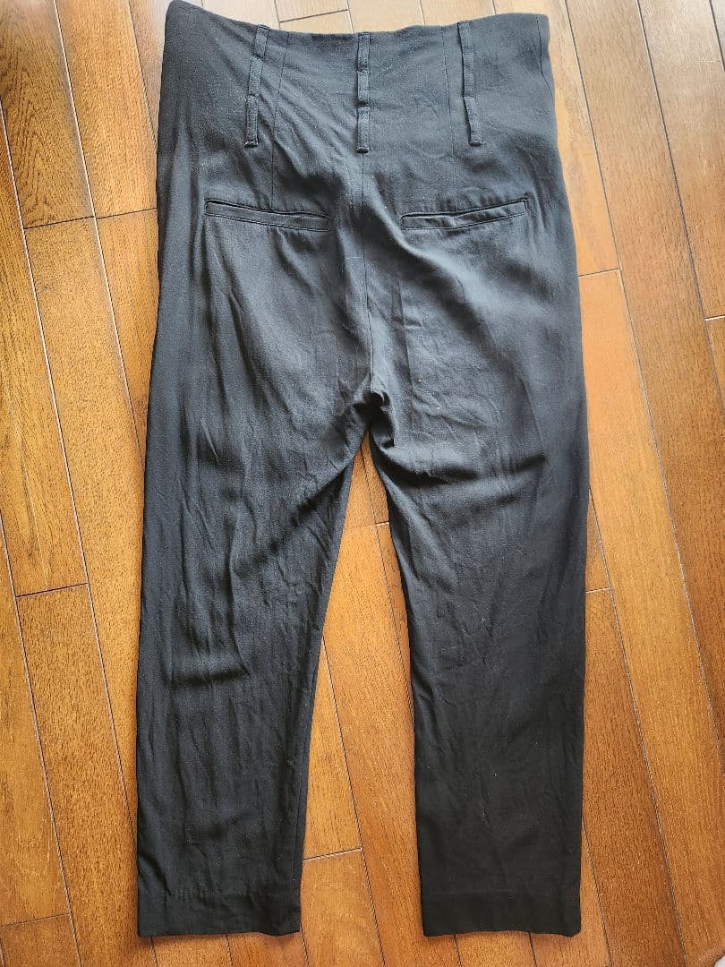 ANN DEMEULEMEESTER ブラックサルエルパンツ サイズ36