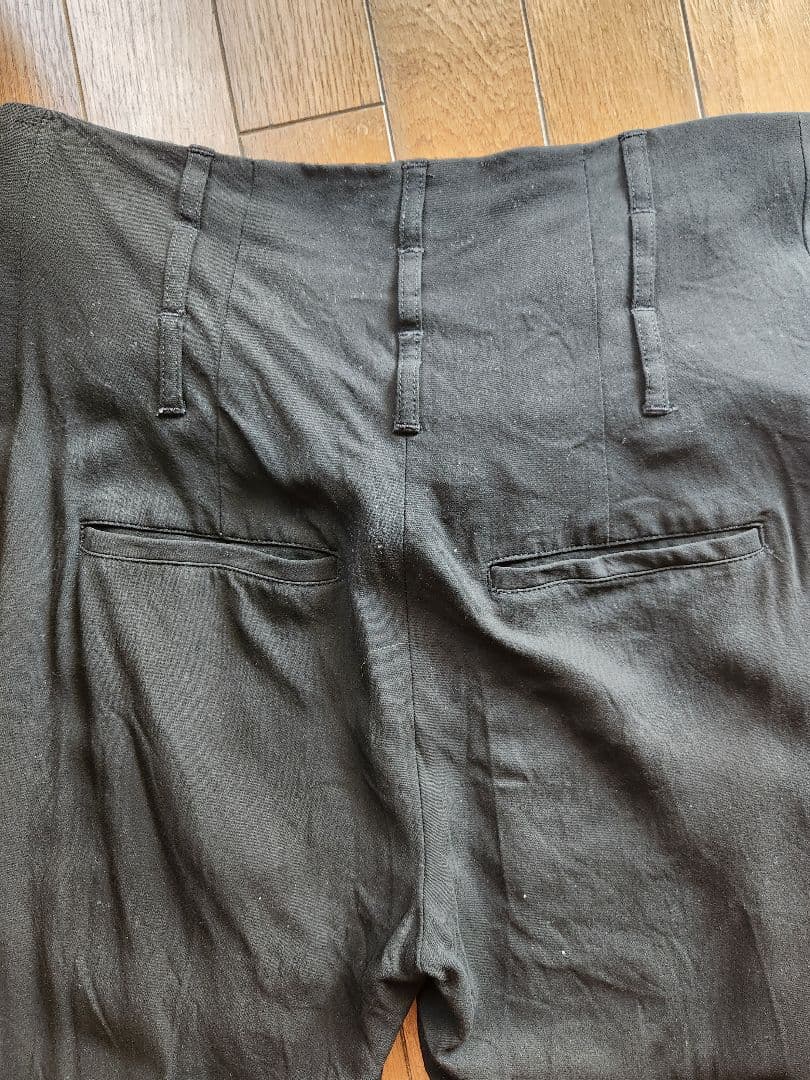 ANN DEMEULEMEESTER ブラックサルエルパンツ サイズ36