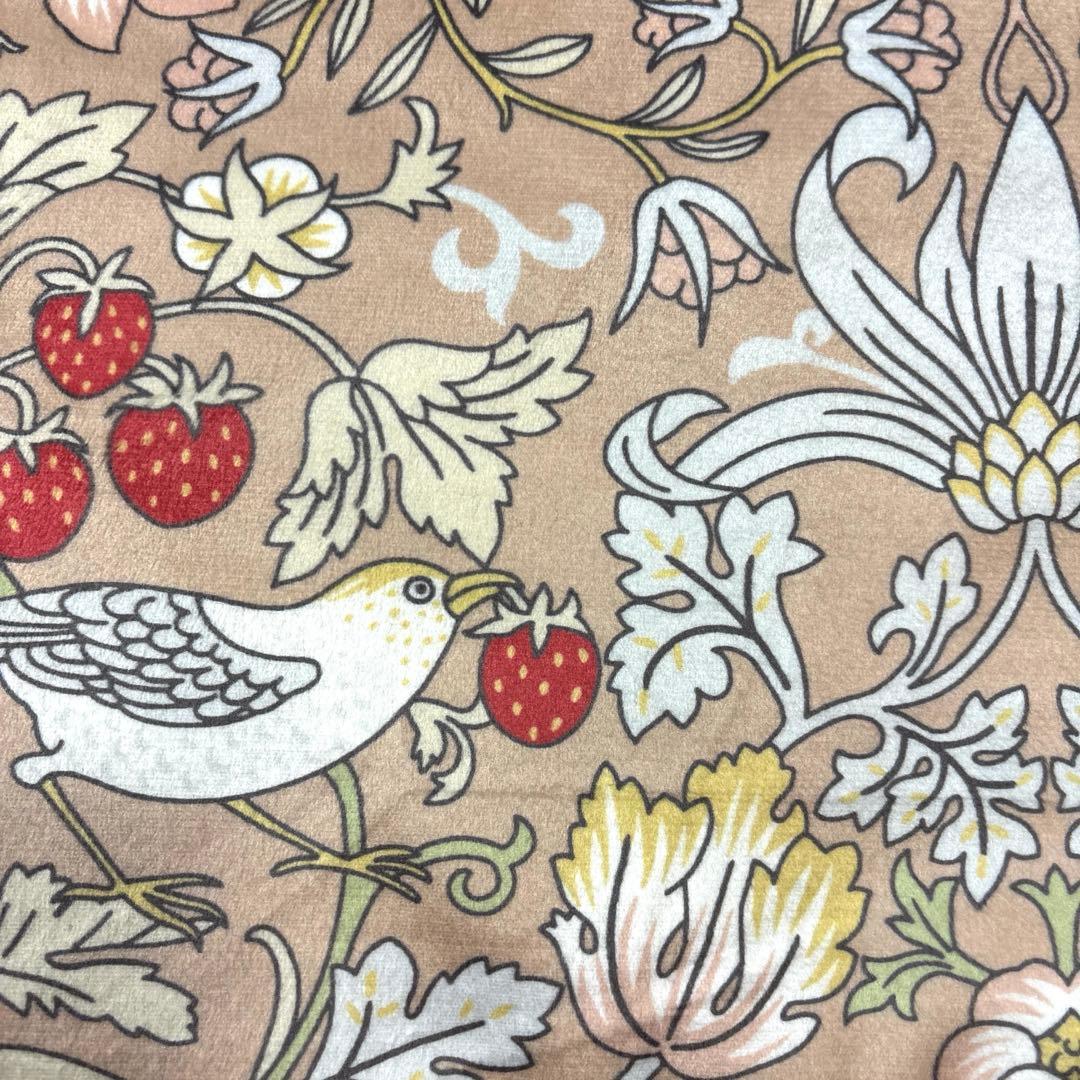 V&A あったかカバー　いちご泥棒掛けふとんカバー　フランネル シングル