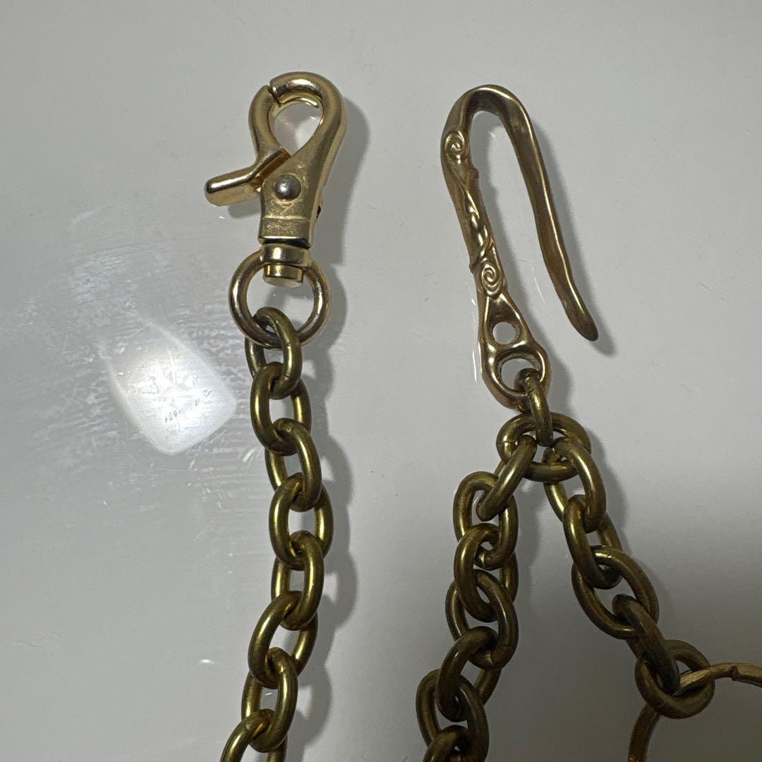 ヤンさん着用真鍮ウォレットチェーン ビンテージスタイル 約45cm