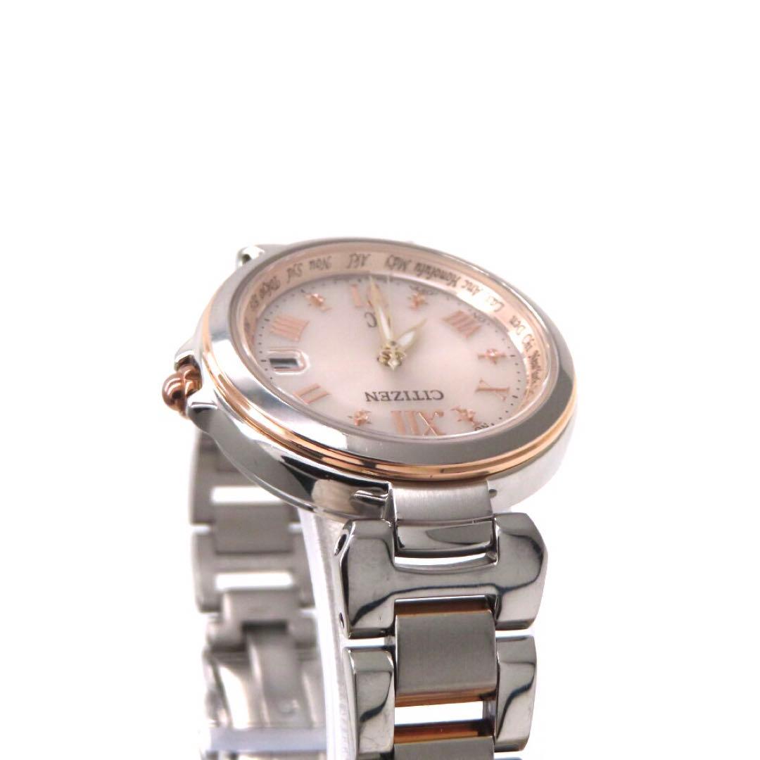 美品 EC1034 59W クロスシー 電波ソーラー シチズン 時計 コンビ