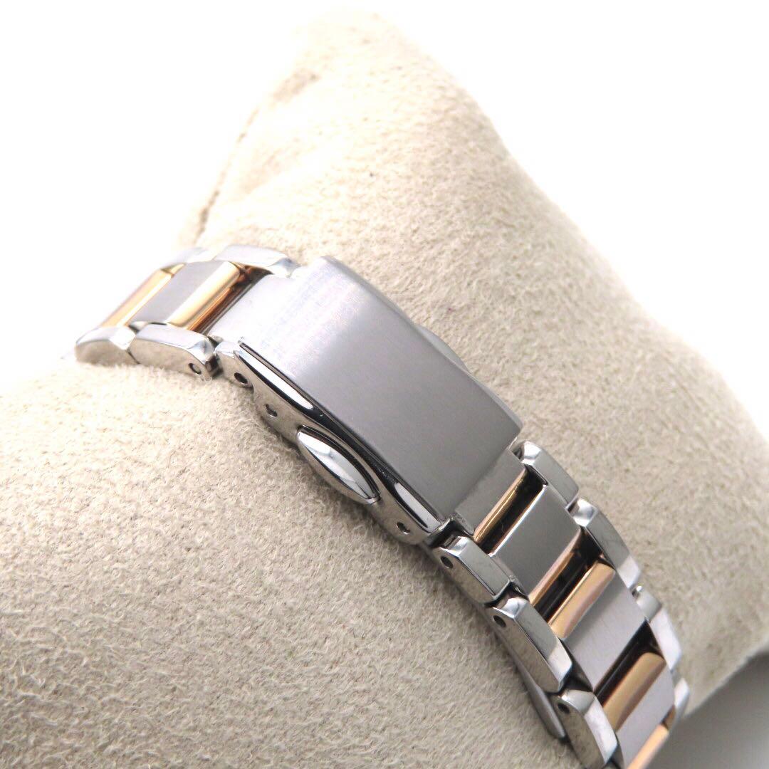 美品 EC1034 59W クロスシー 電波ソーラー シチズン 時計 コンビ