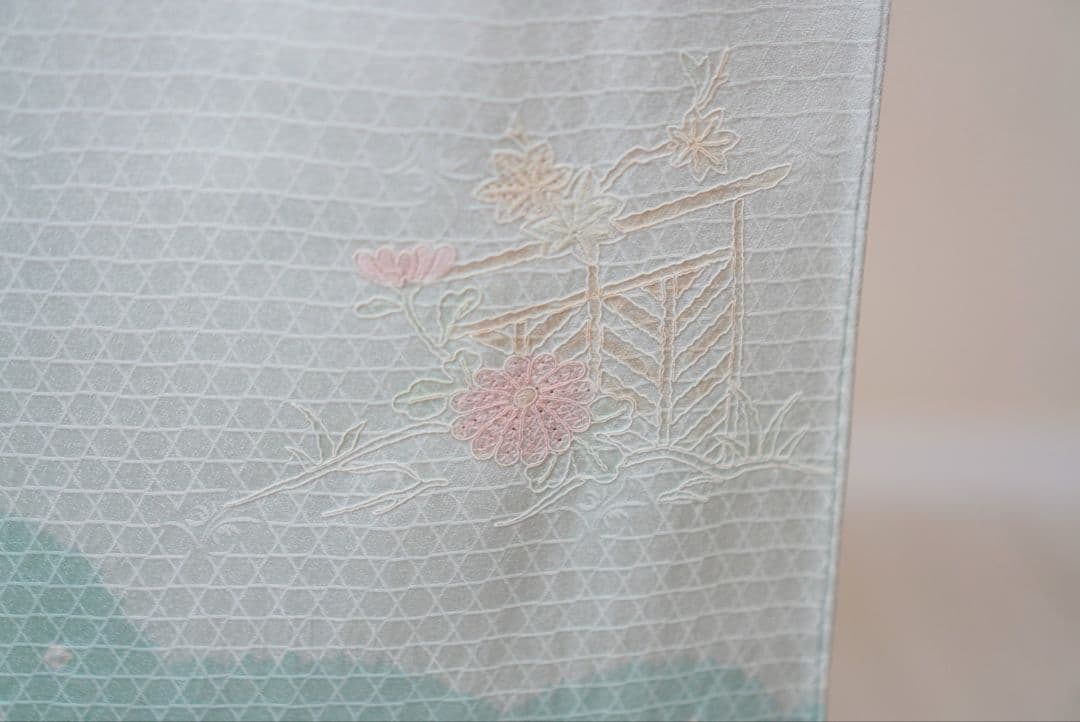 訪問着 帯締め　 a19F スワトウ刺繍　入学式　七五三　お宮参り