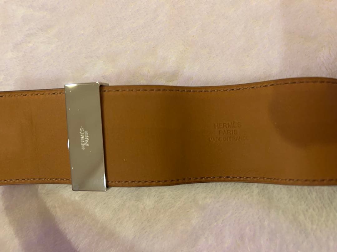 エルメス HERMES コリエドシアン ブラック バングル　シルバー