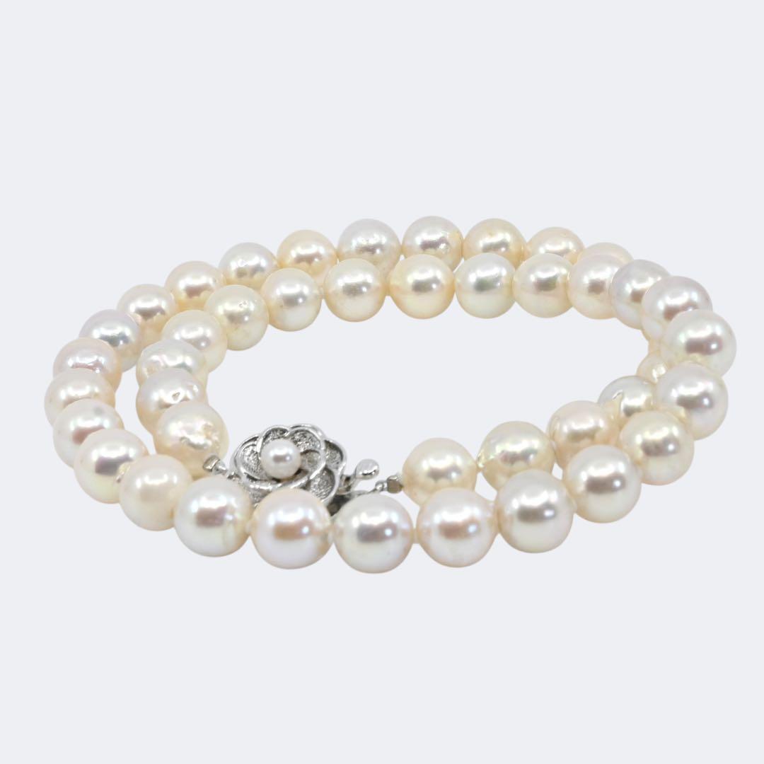 【最高峰】アコヤ　特大　大珠　パール　本真珠　ネックレス　9.5mm