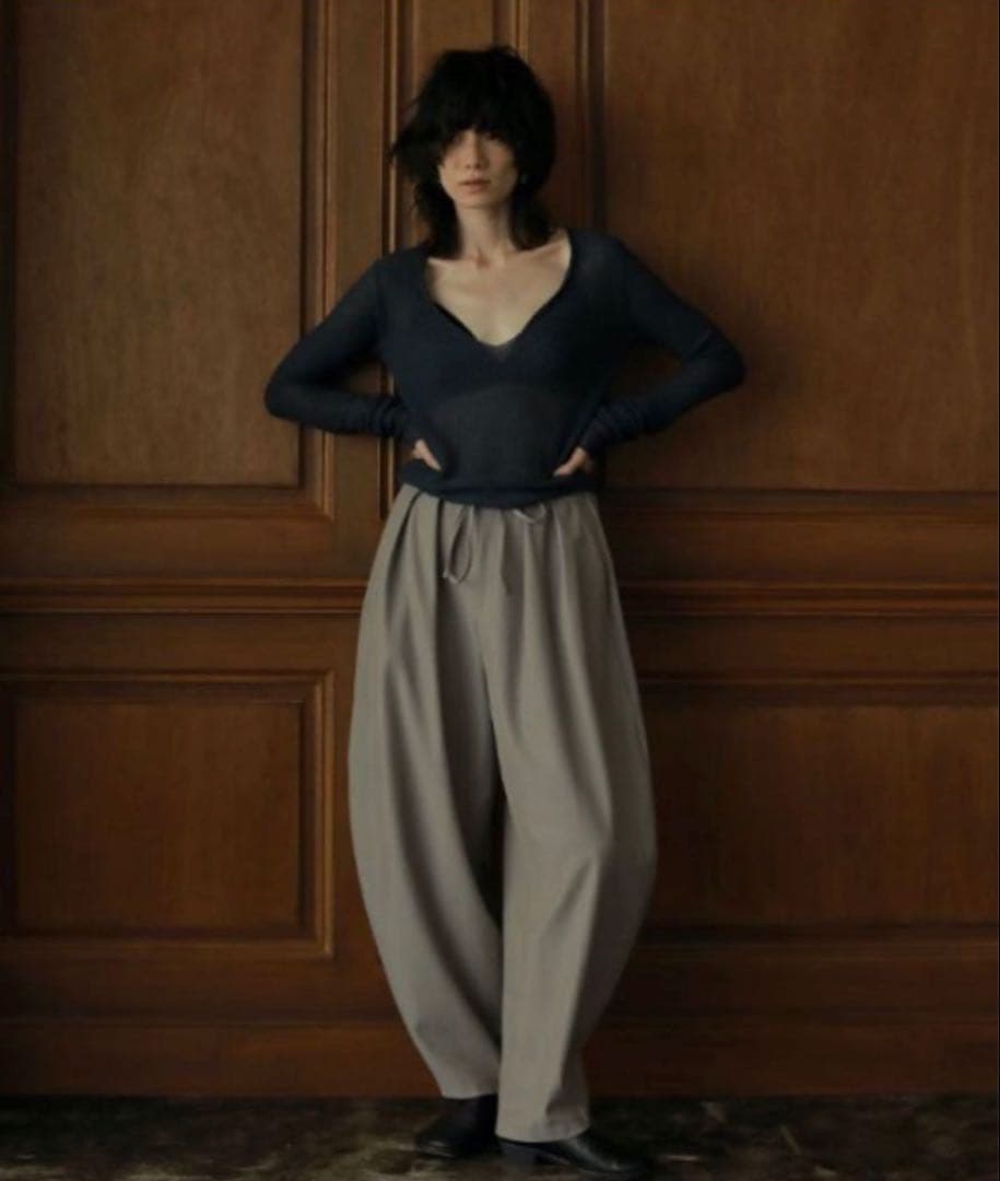 etretokyo キャバルリーツイルワイドパンツ