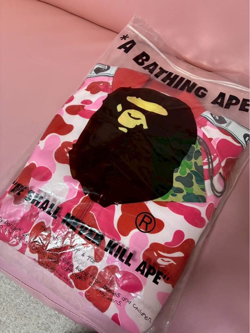 A BATHING APE カモフラージュ ジャケット ジャージ ピンク