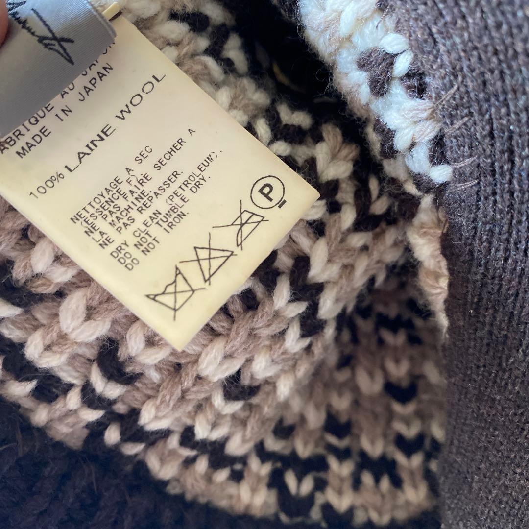 ヨウジヤマモト Yohji Yamamoto ウール ニットキャスケット 帽子