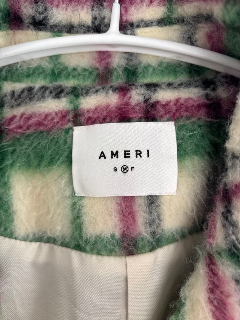 【着用2回】AMERI ADORABLE SHAGGY CHECK COAT