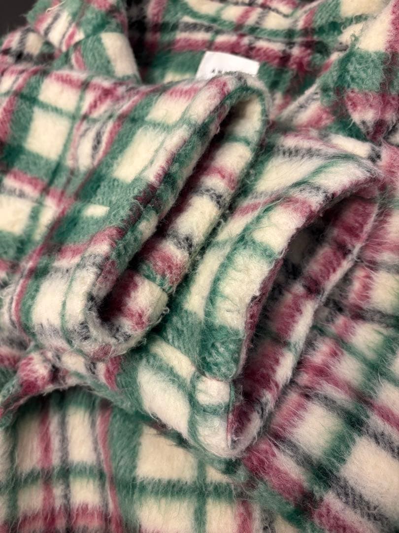 【着用2回】AMERI ADORABLE SHAGGY CHECK COAT