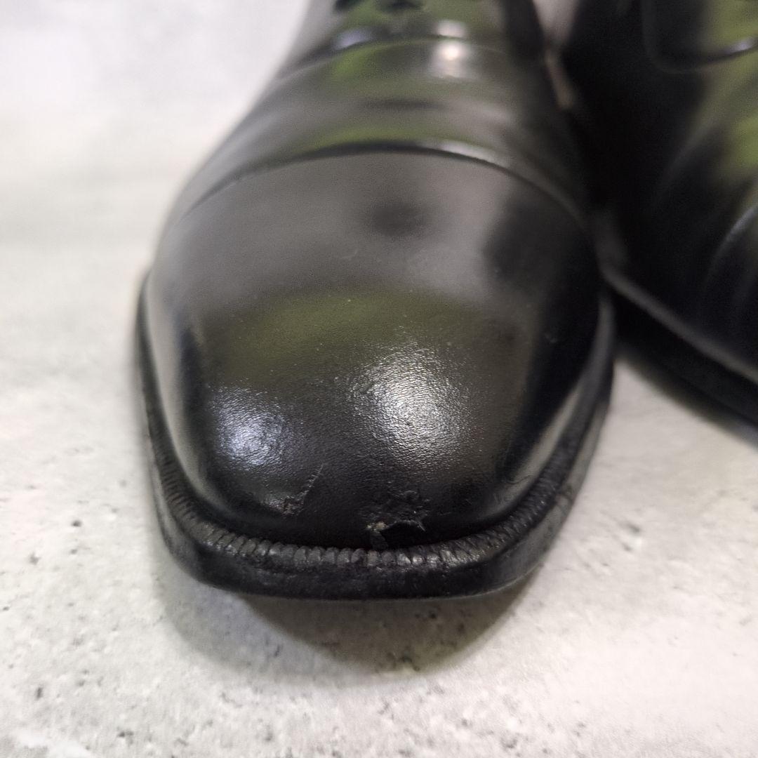 a.testoni ア・テストーニ ストレートチップ革靴 イタリア製 黒