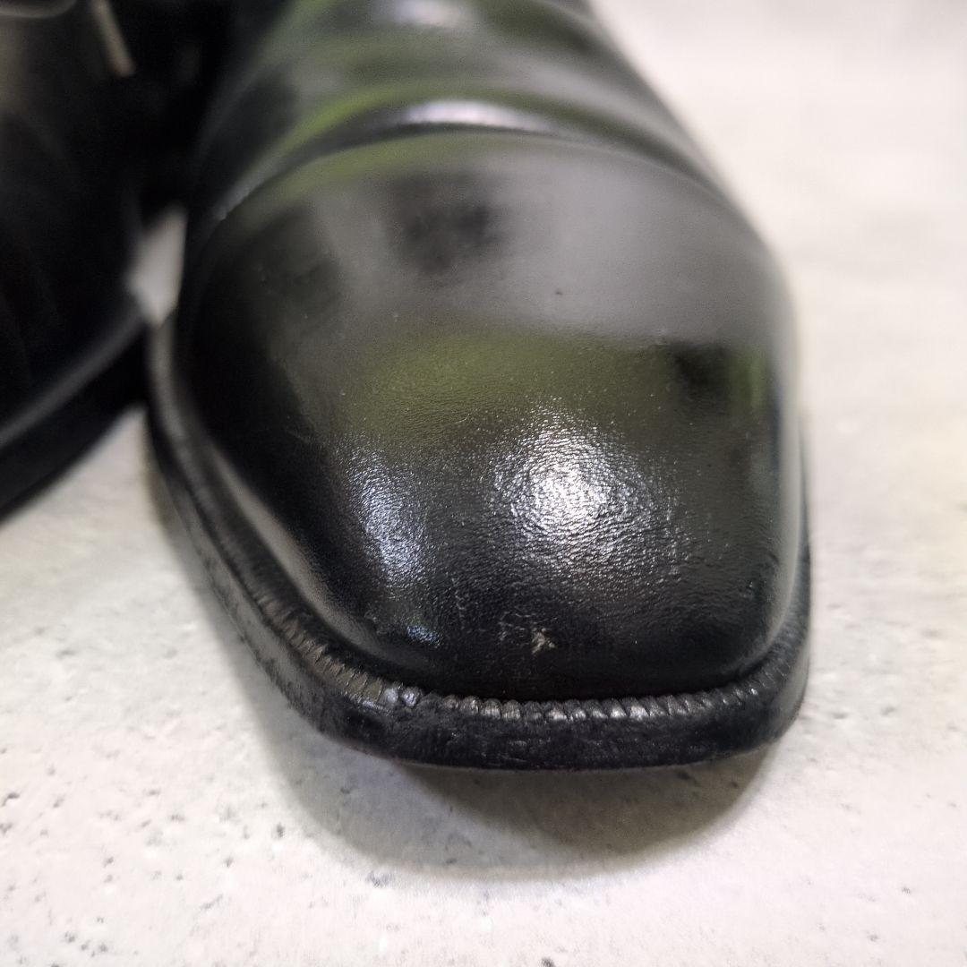 a.testoni ア・テストーニ ストレートチップ革靴 イタリア製 黒