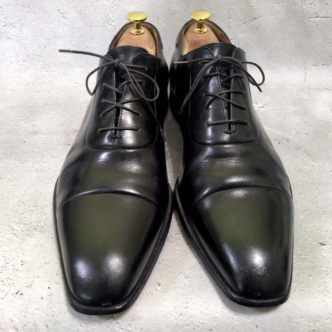 a.testoni ア・テストーニ ストレートチップ革靴 イタリア製 黒