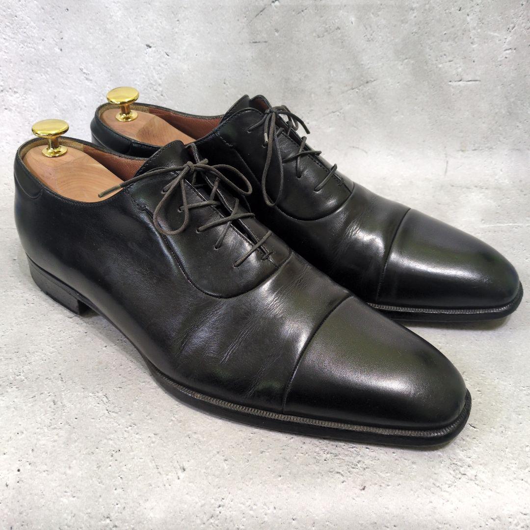 a.testoni ア・テストーニ ストレートチップ革靴 イタリア製 黒