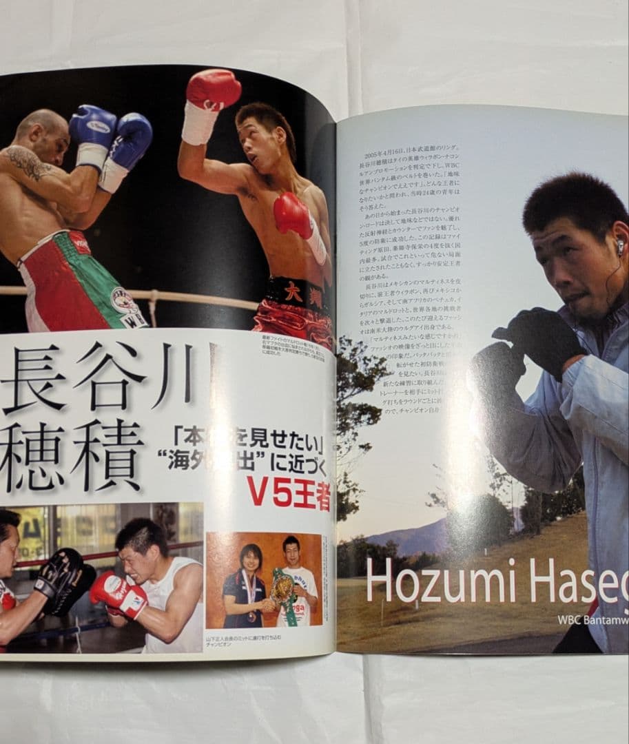 ボクシング パンフレット 長谷川穂積×ファッシオ他 Boxing Program
