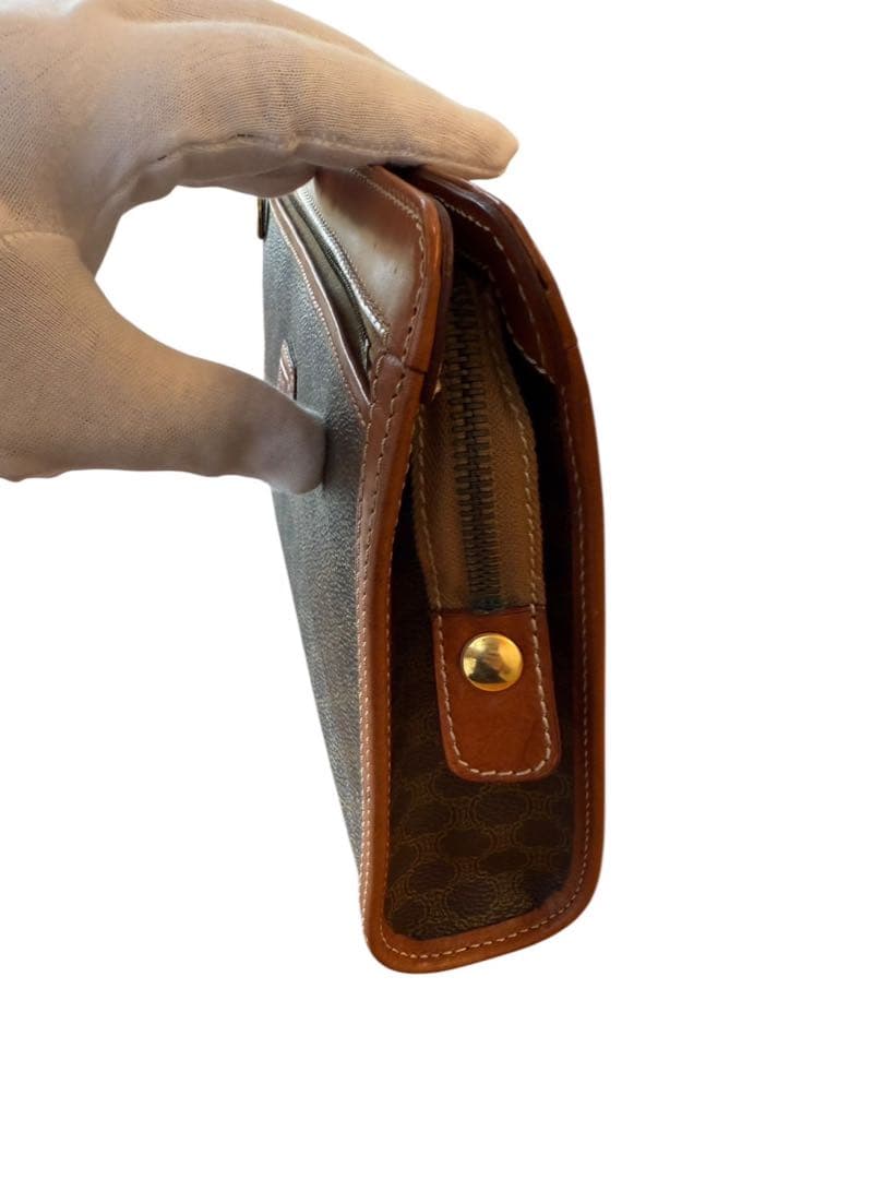 CELINE モノグラム レザー クラッチバッグ