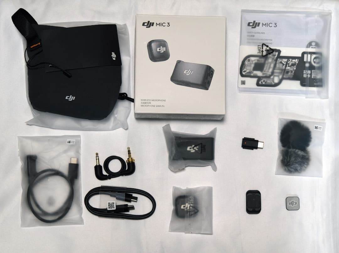 DJI Mic 3（トランスミッター1台 レシーバー1台）ワイヤレスマイク
