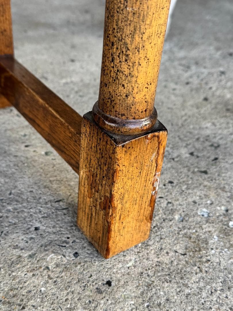 英国アンティークコンソールテーブル ホールテーブル 木製 オーク材 イギリス