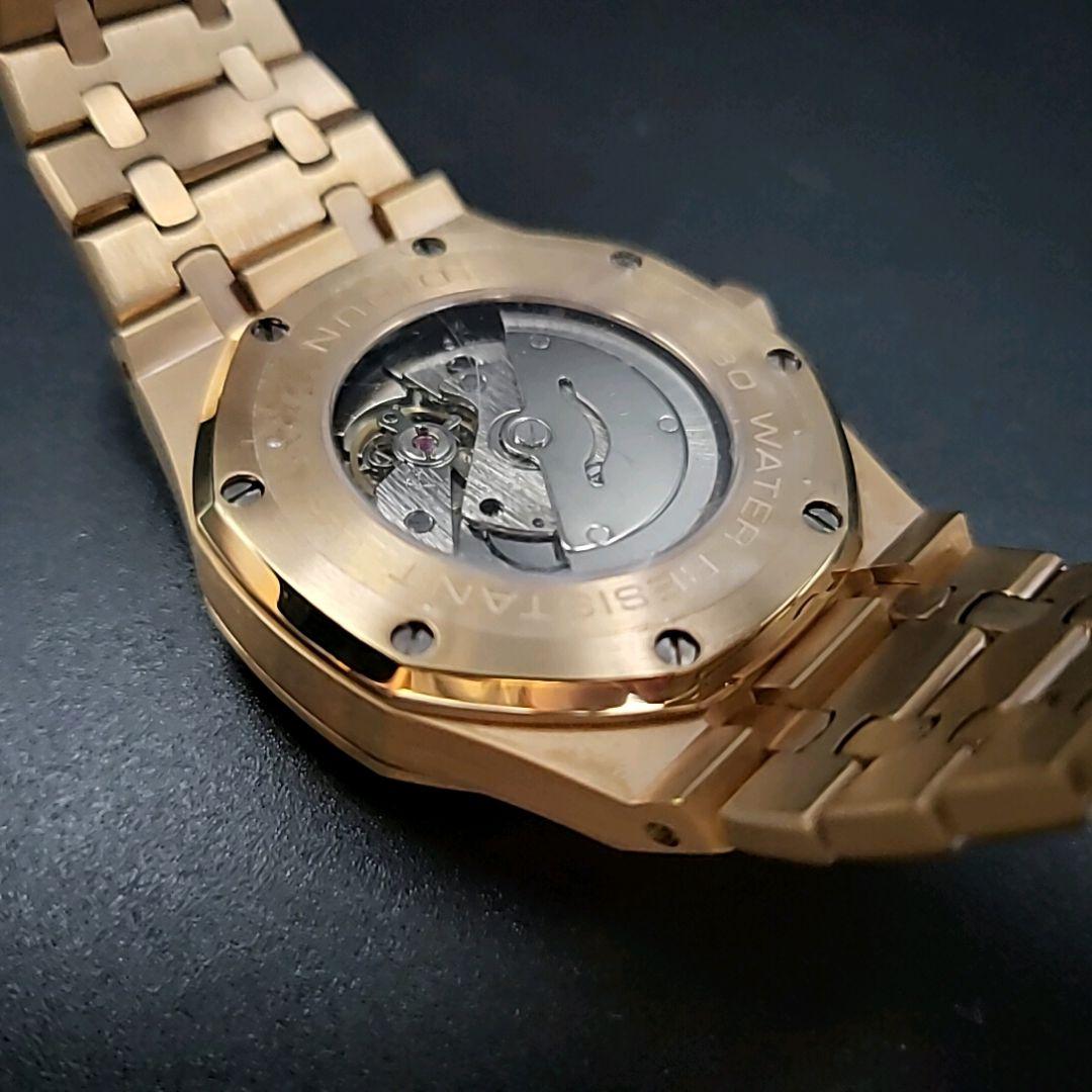 DIDUN DESIGN 自動巻き腕時計 シースルーバック オマージュウォッチ