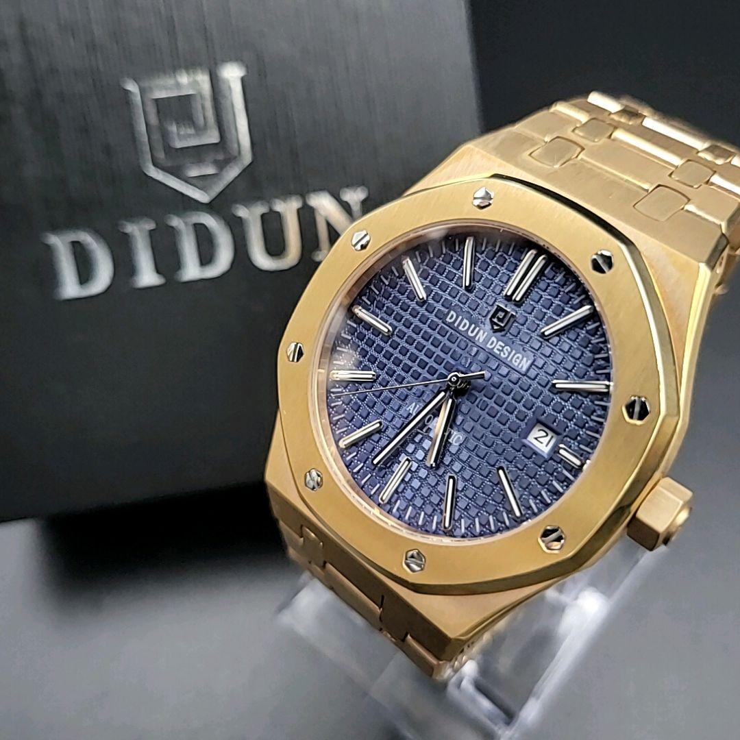 DIDUN DESIGN 自動巻き腕時計 シースルーバック オマージュウォッチ