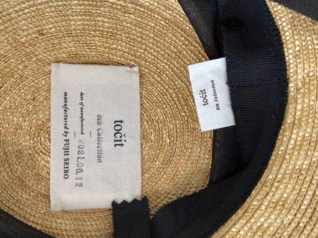 新品タグ付き tocit トチエット sheer hat スピック&スパン