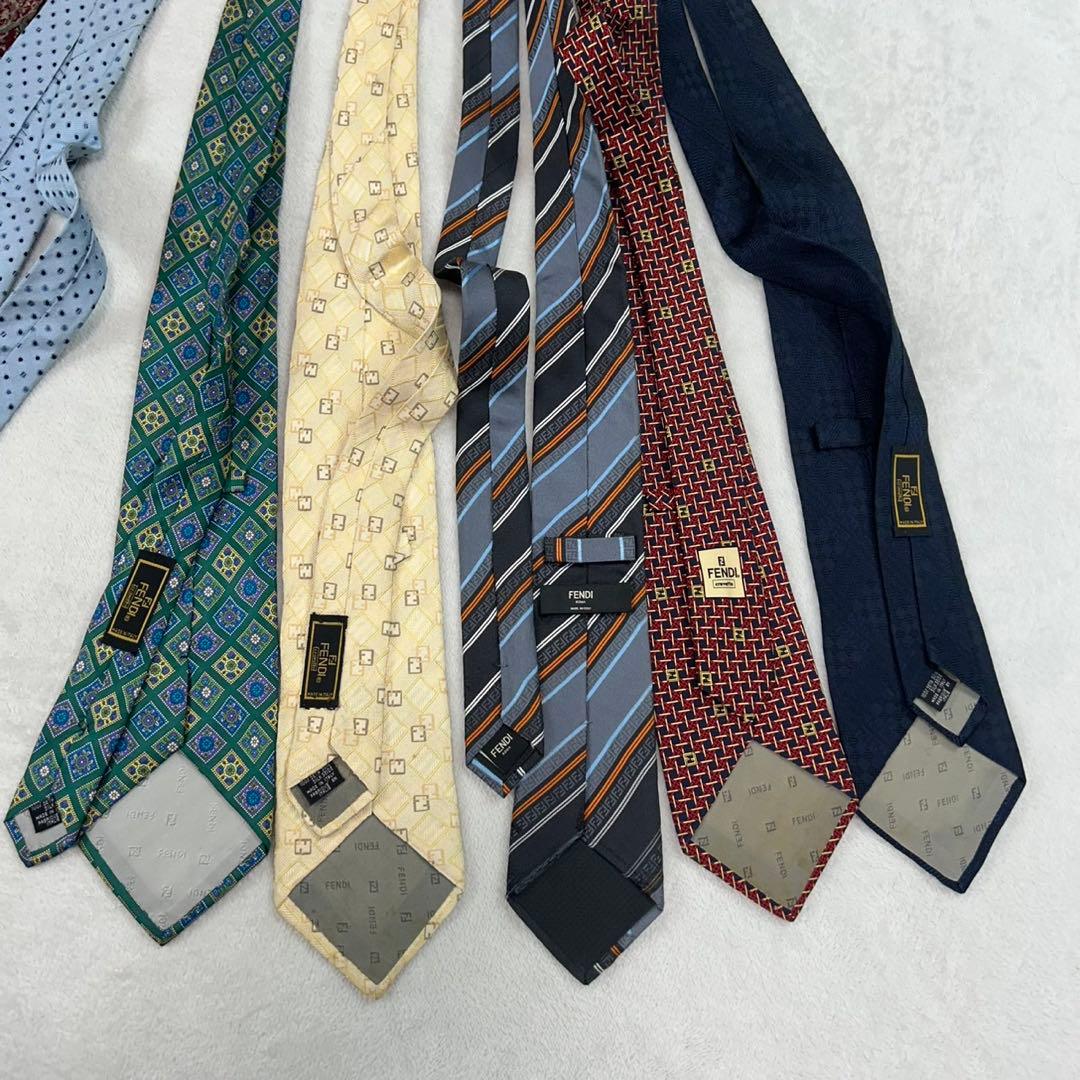 NM14 フェンディ FENDI 10本 セット まとめ売り ネクタイ メンズ